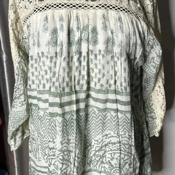 FREE PEOPLE Sun Daze Mini Shift Dress Ivory Lace Size S - Picture 7 of 12
